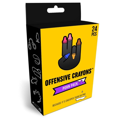 Crayones Ofensivos Pack de Humor Adulto