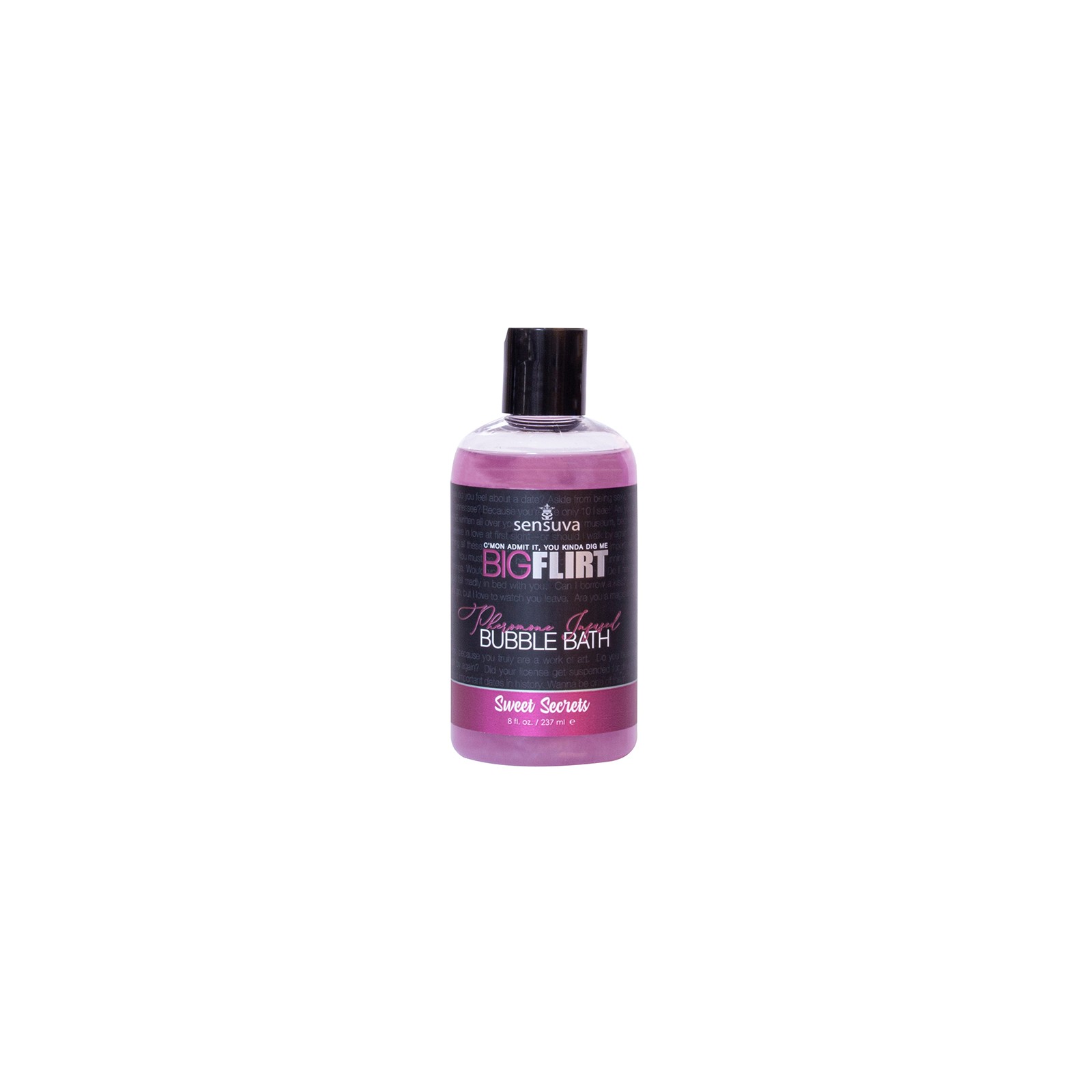 Sensuva Big Flirt Baño de Espuma con Pheromonas 8oz