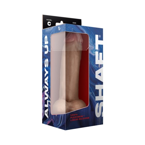 Shaft Model C: Dual Density Silicone Dildo with Balls