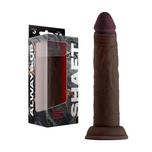 Dildo de Silicona de Doble Densidad Modelo J de 7.5 pulgadas