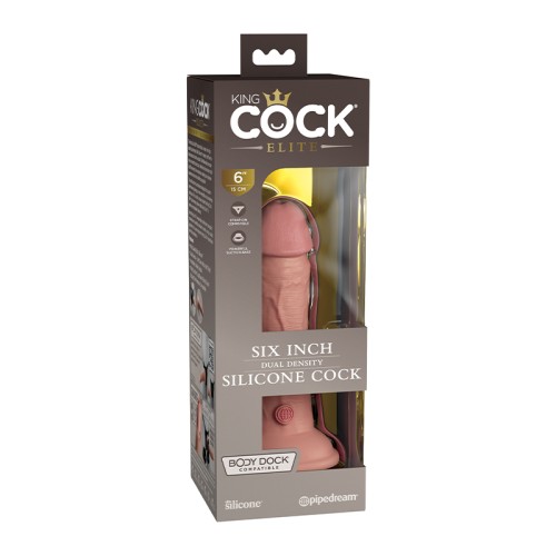 Dildo de Densidad Dual King Cock Elite para Placer Realista