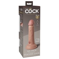 Dildo de Densidad Dual King Cock Elite para Placer Realista