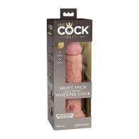 Pipedream King Cock Elite Dildo de 8" de Silicona de Densidad Dual