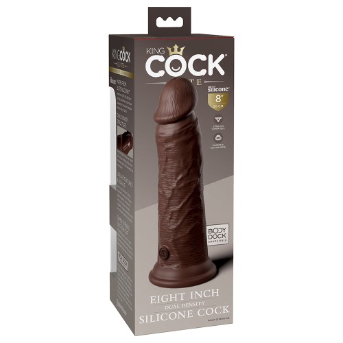 Dildo Realista de Densidad Dual King Cock Elite 8 pulgadas - Placer Realista