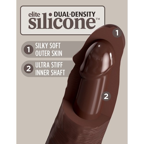 Dildo Realista de Densidad Dual King Cock Elite 8 pulgadas - Placer Realista