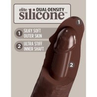 Dildo Realista de Densidad Dual King Cock Elite 8 pulgadas - Placer Realista