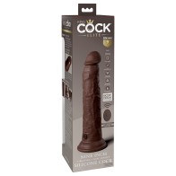 Dildo Vibrador King Cock Elite 9 in. para Placer Realista