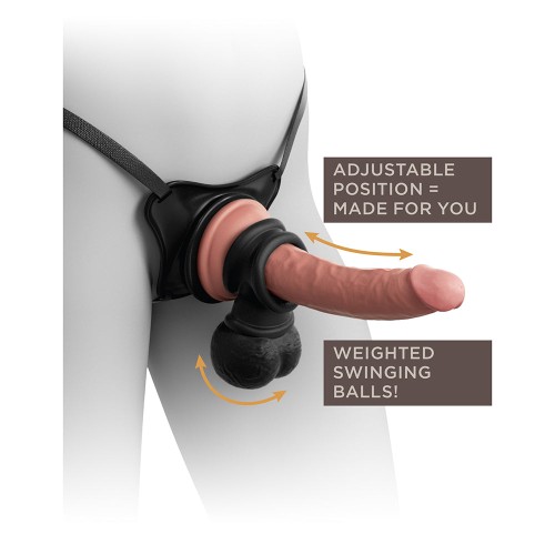 King Cock Elite Deluxe Silicone Body Dock Kit Beige/Black