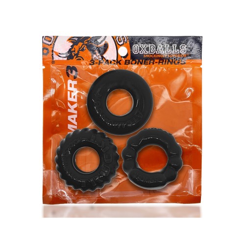 Kit de Anillas para el Pene OxBalls BONEMAKER 3-Pack