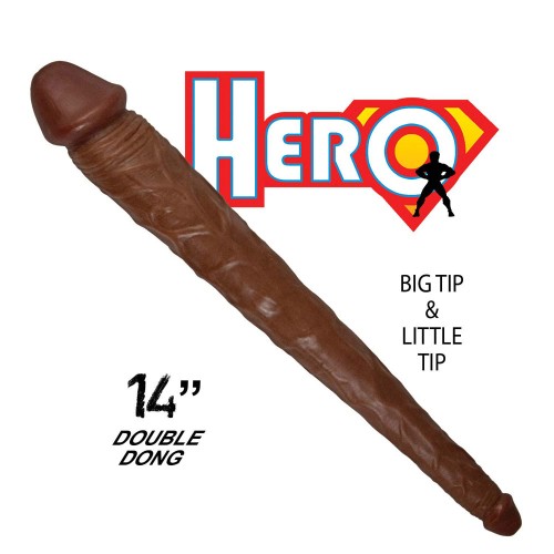 Doble Dong Hero 14 in. Marrón