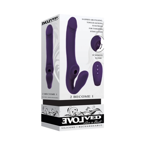 Evolved 2 Become 1 Remote-Controlled Strapless Strap-On