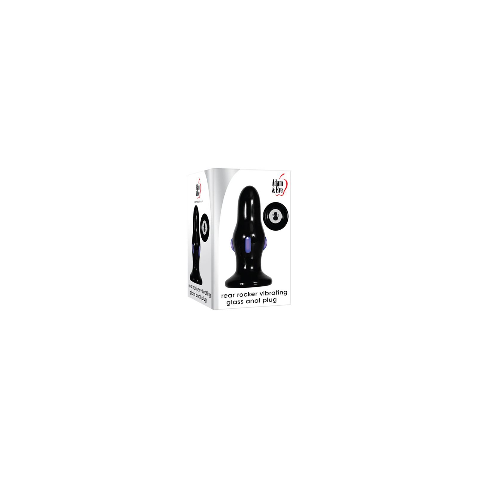 Adam & Eve Rechargeable Vibrating Glass Anal Plug