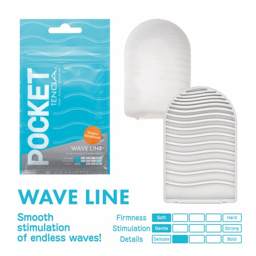 Tenga Wavy Line Pocket Masturbator Sleeve - Ultimate Pleasure