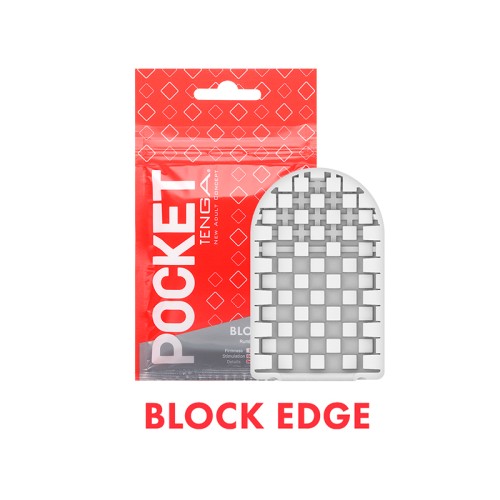 Masturbador de Mano Tenga Pocket Block Edge