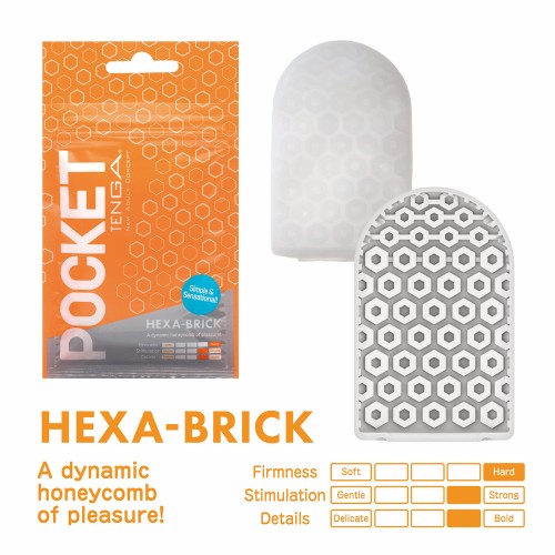 Masturbador Tenga Pocket Sleeve Hexa Brick