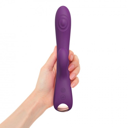 Bunny & Clyde Rechargeable Tapping Rabbit Vibrator Purple Rain