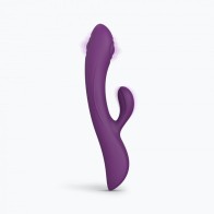 Bunny & Clyde Rechargeable Tapping Rabbit Vibrator Purple Rain