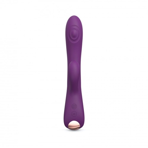 Bunny & Clyde Rechargeable Tapping Rabbit Vibrator Purple Rain