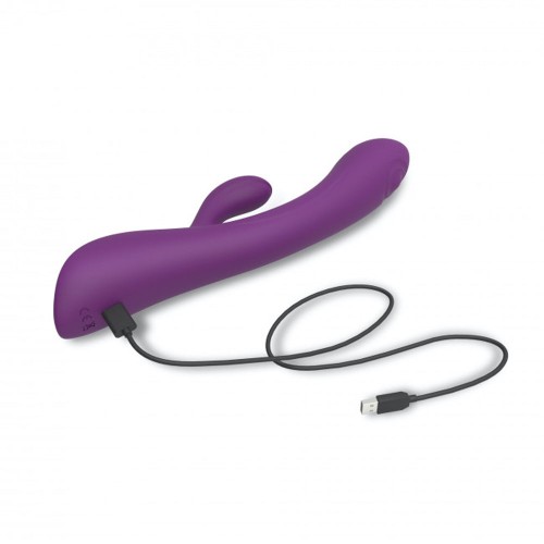 Bunny & Clyde Rechargeable Tapping Rabbit Vibrator Purple Rain