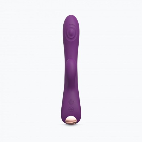 Bunny & Clyde Rechargeable Tapping Rabbit Vibrator Purple Rain