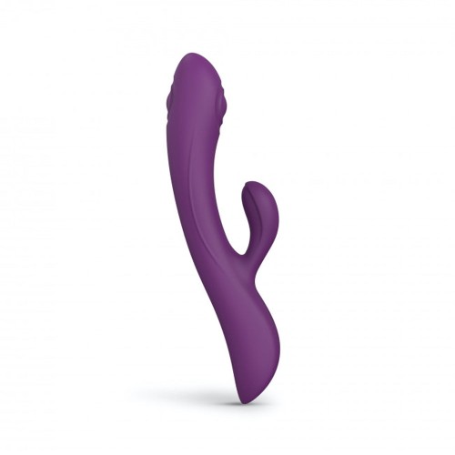 Bunny & Clyde Rechargeable Tapping Rabbit Vibrator Purple Rain