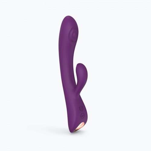 Bunny & Clyde Rechargeable Tapping Rabbit Vibrator Purple Rain