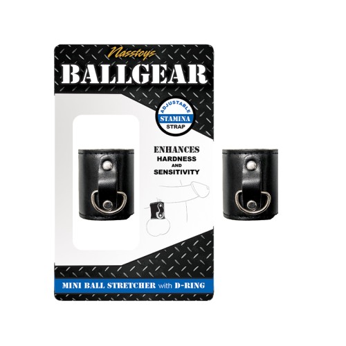 Mini Estirador de Testículos Ballgear - D-Ring Negro