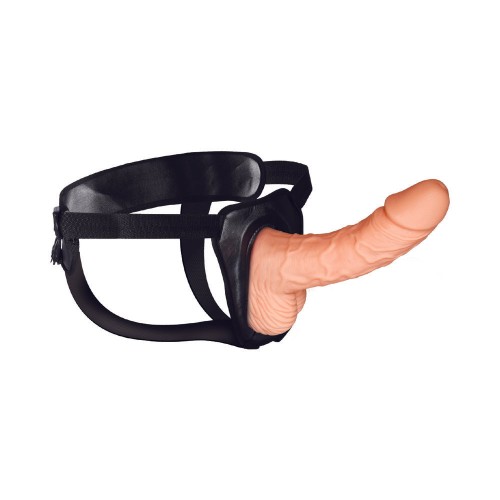 Erection Assistant Hollow Strap-On 8 Inch White