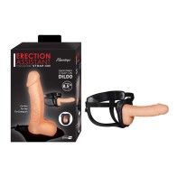 Arnés Hollow Strap-On Asistente de Erección de 8.5 in. Blanco