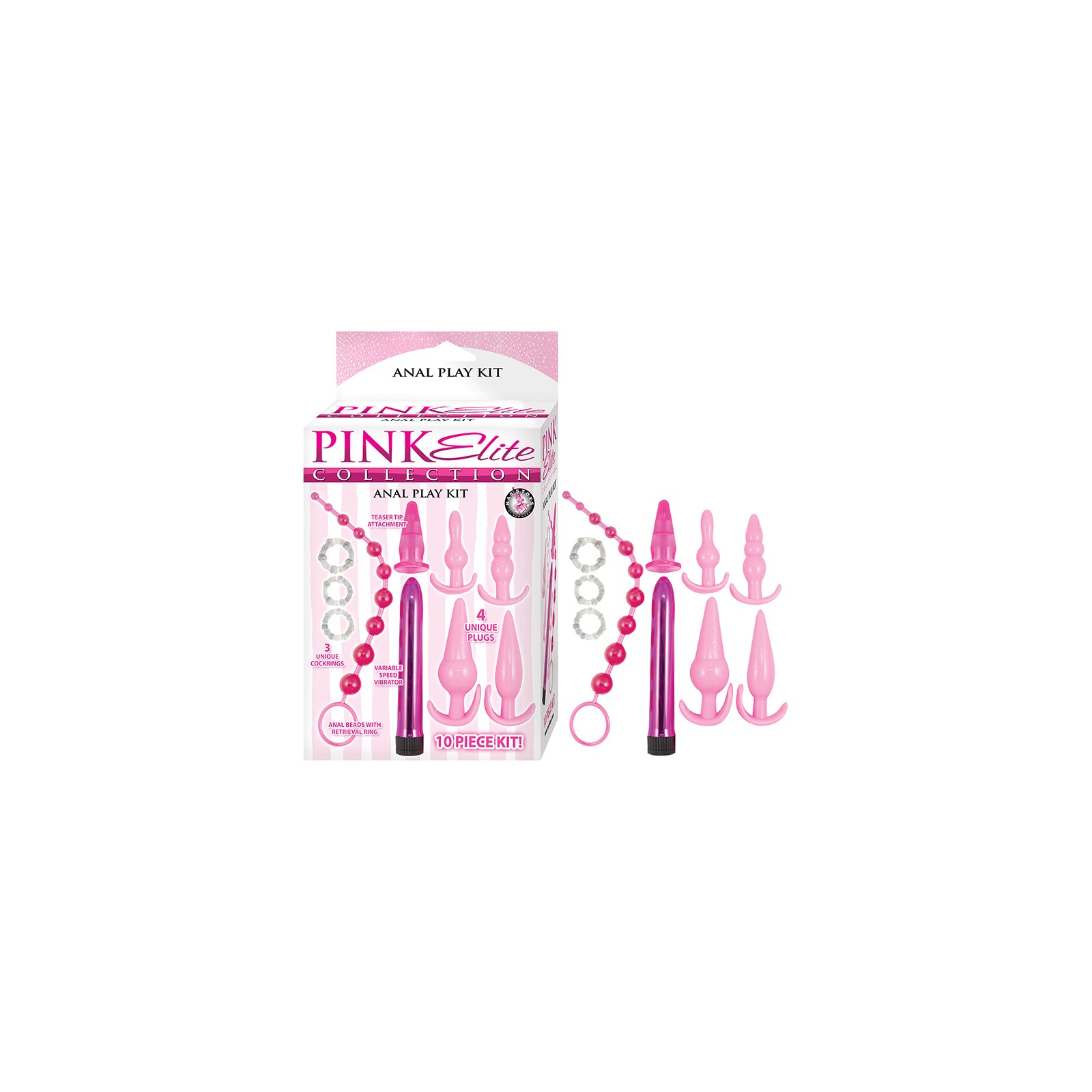 Kit de Juego Anal Pink Elite Collection para Principiantes