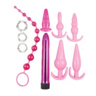 Kit de Juego Anal Pink Elite Collection para Principiantes