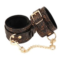 PU Ankle Restraints with Floral Print