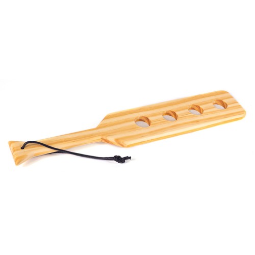 Natural Wood Paddle with Airflow Holes