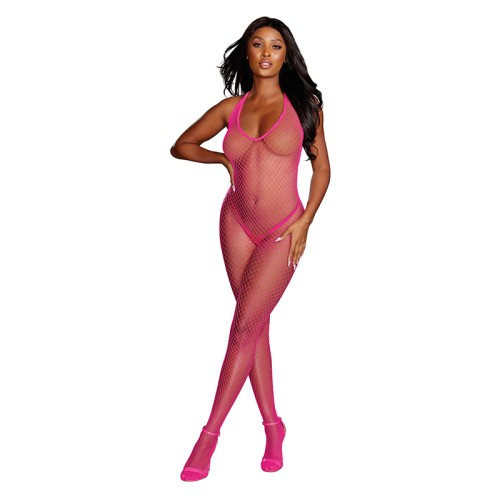 Dreamgirl Bodystocking de Red de Diamante - Moda Seductora