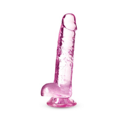 Naturally Yours Crystalline 7 in. Dildo Rose