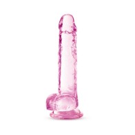 Naturally Yours Crystalline 7 in. Dildo Rose