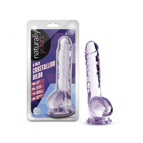 Dildo Naturally Yours Crystalline con Bolas