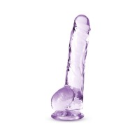 Naturally Yours Crystalline Dildo with Balls