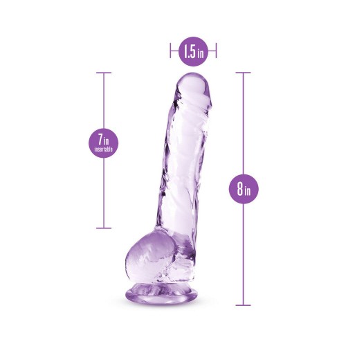 Naturally Yours Crystalline Dildo with Balls