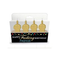 Happy Birthday Glitter Finger Candles