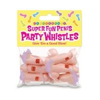 Super Fun Penis Party Whistles 6-Pack