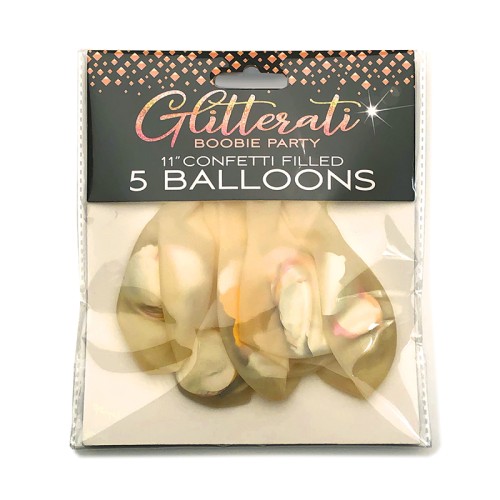 Globos de Confeti Glitterati Boobie - Diversión para Cualquier Ocasión