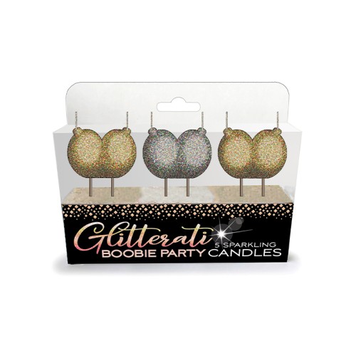 Glitterati Boobie Party Candles for Fun Events