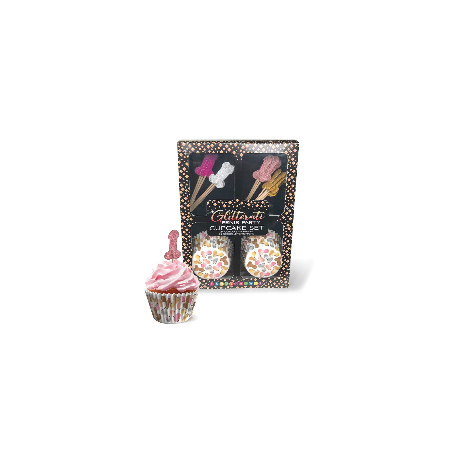 Glitterati Penis Party Cupcake Set - Fun Celebrations