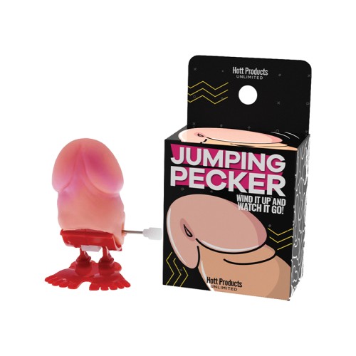 Wind-Up Jumping Pecker Party Toy - Fun Gag