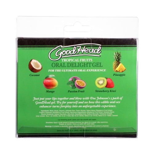 Gel Oral GoodHead Tropical Fruits - Juego Oral Delicioso