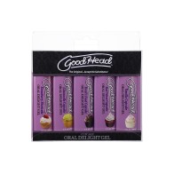 Gel GoodHead Oral Delight Pack 5 Sabores Cupcake