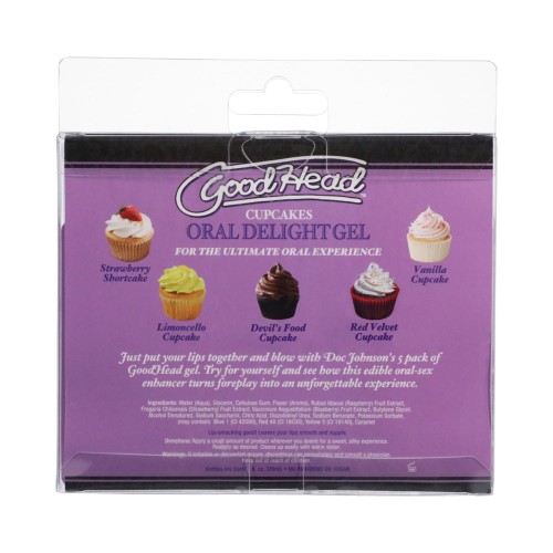 Gel GoodHead Oral Delight Pack 5 Sabores Cupcake