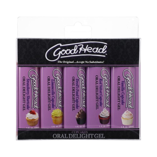 Gel GoodHead Oral Delight Pack 5 Sabores Cupcake