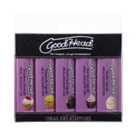 GoodHead Oral Delight Gel 5 Pack Cupcake Flavors